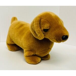 Ty Beanie Buddies Weenie the Dachshund 12" Plush 1999 Ginger Brown Dog 9324